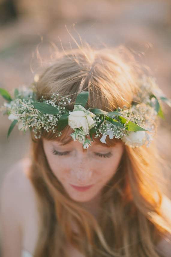 Floral crown | Photo by Fondly Forever Photography | Read more - http://www.100layercake.com/blog/?p=75943