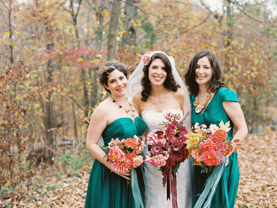 Aqua bridesmaids | Photo by Lisa Berry | Read more - http://www.100layercake.com/blog/?p=76472