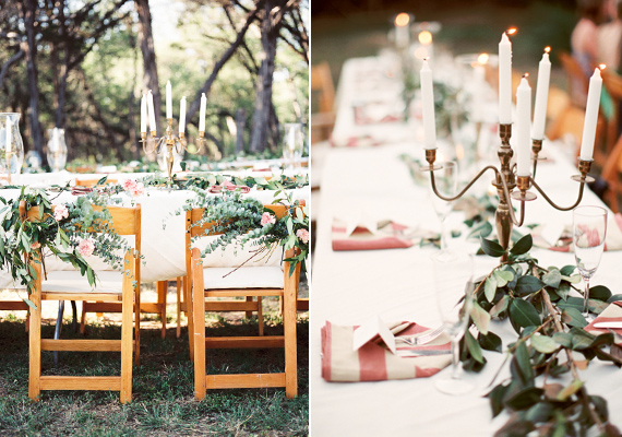 Intimate backyard reception |  Photo by J Bird Photography | Read more - http://www.100layercake.com/blog/?p=76549