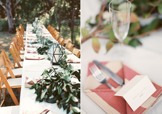 Intimate backyard reception |  Photo by J Bird Photography | Read more - http://www.100layercake.com/blog/?p=76549