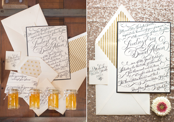 Onyx and honey wedding ideas | Photo by Heather Cook Elliott Photography | Read more - http://www.100layercake.com/blog/?p=76584