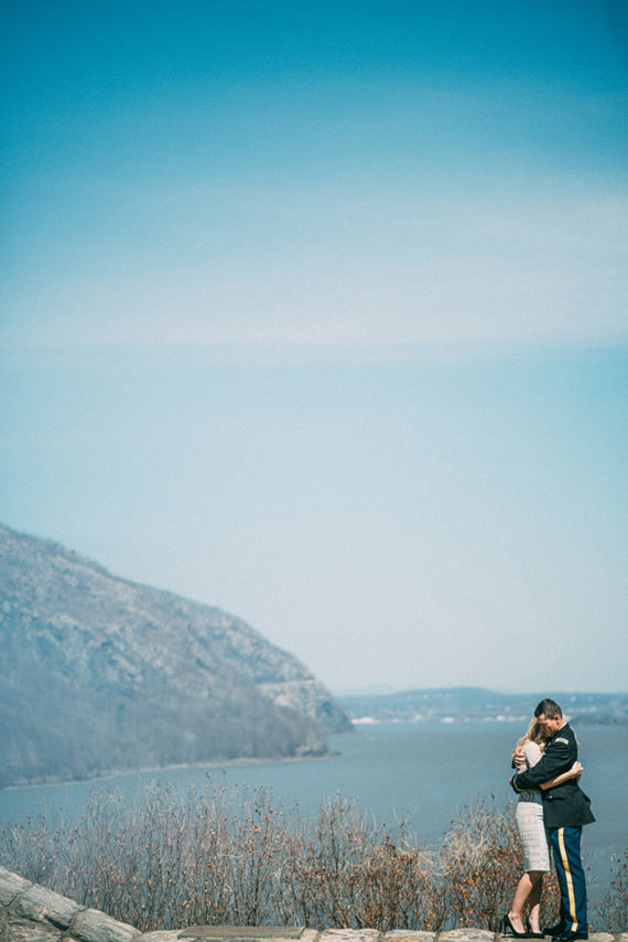 West Point military academy engagement shoot | Photo by Julie Pepin Photography | 100 Layer Cake