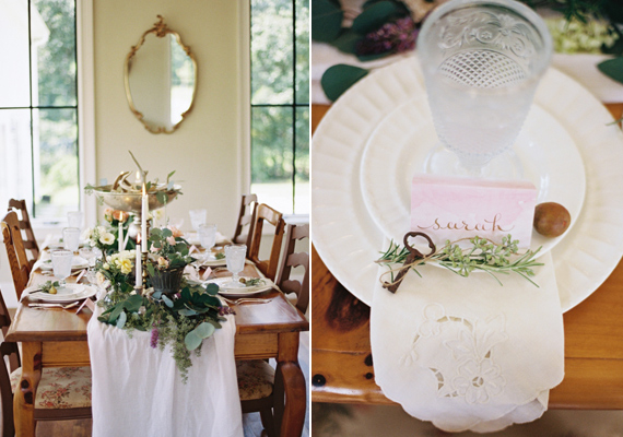 Watercolor French Provincial wedding inspiration | Photo by Live View Studios | Read more - http://www.100layercake.com/blog/?p=80233