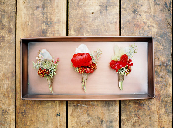 Rich red fall wedding idea | Photo by Jake Anderson | Read more - http://www.100layercake.com/blog/?p=79976