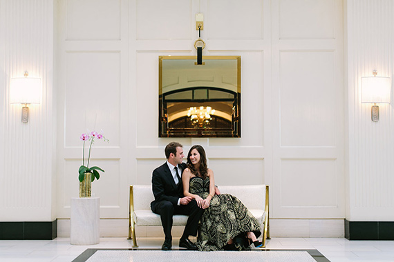 Engagement shoot at The London Hotel | Photo by Jennifer Young Studio | Read more -  http://www.100layercake.com/blog/wp-content/uploads/2015/03/The-London-Hotel-engagement-shoot
