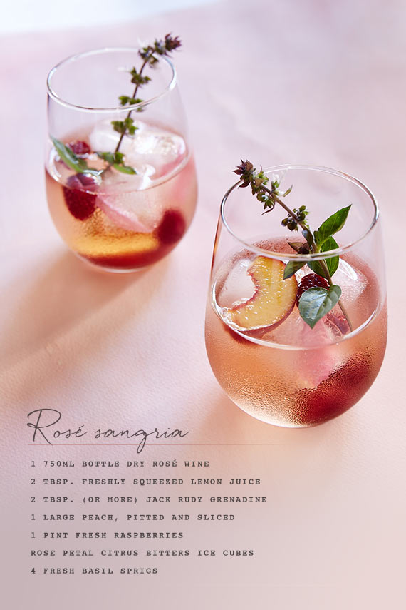 Crate and Barrel + 100 Layer Cake Wedding Parties Event at the Grove, Los Angeles on Sunday April 12th at 9AM | Rosé Sangria recipe