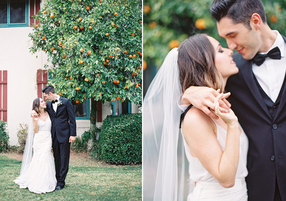 Black white and green backyard wedding inspiration | Photo by  Melissa Jill Photography | Read more - http://www.100layercake.com/blog/wp-content/uploads/2015/04/Backyard-wedding