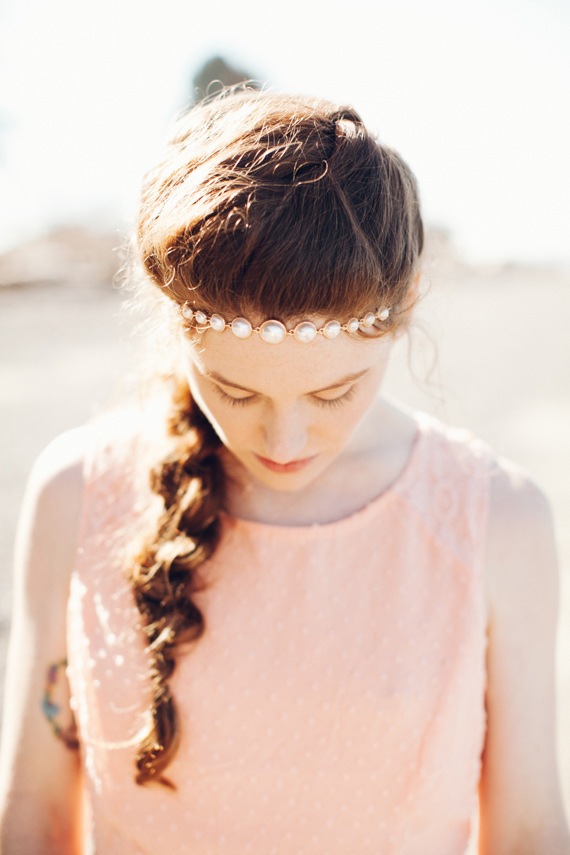 Bohemian braid  | Photo by  Catie Coyle Photography  | Read more - http://www.100layercake.com/blog/wp-content/uploads/2015/04/Bohemian-floral-inspiration