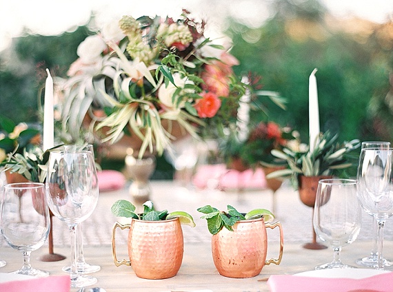 Copper and coral wedding inspiration  | Photo by  Melissa Jill Photography | Read more - http://www.100layercake.com/blog/wp-content/uploads/2015/04/Copper-and-coral-Arizona-wedding-inspiration