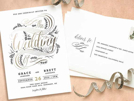 Minted wedding invites