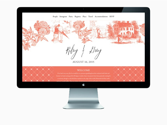 Riley and Grey wedding websites