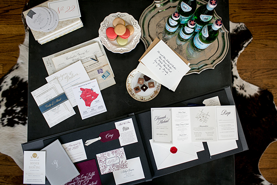 Fouteen-fourty custom wedding stationery | Photo by Brookelyn Photography  for Wedding Artist Collective | 100 layer Cake