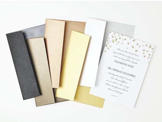 metallic envelopes from Minted