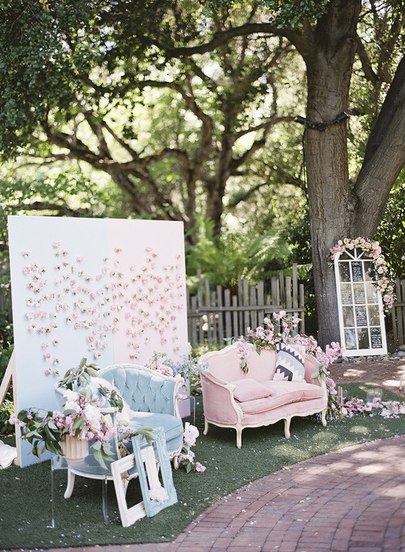 Whimsical pink + blue wedding ideas