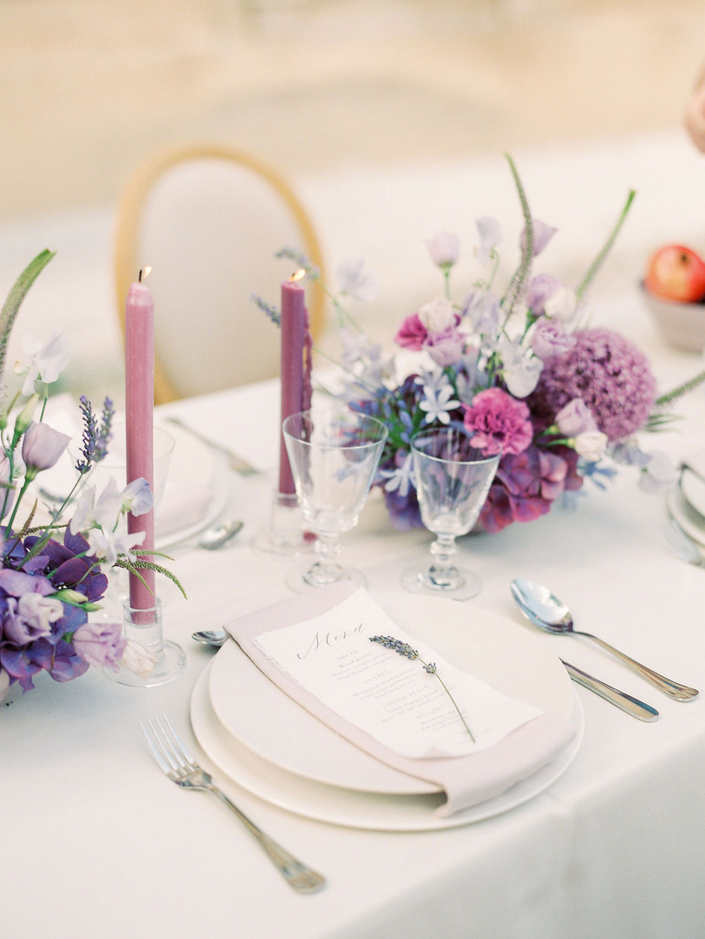 Lavender French wedding