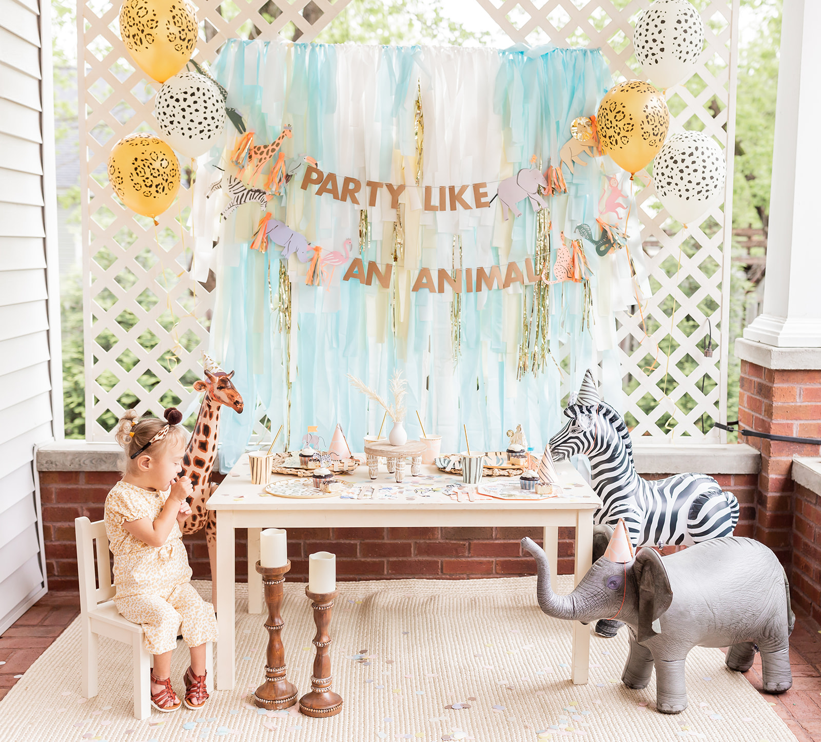 Animal themed girls birthday party ideas