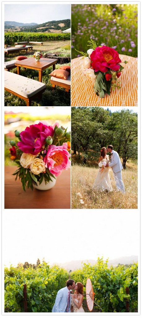 Orange poppy California wedding: Natalie + Seth | Real Weddings | 100 ...