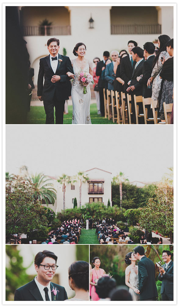 modern vintage california wedding