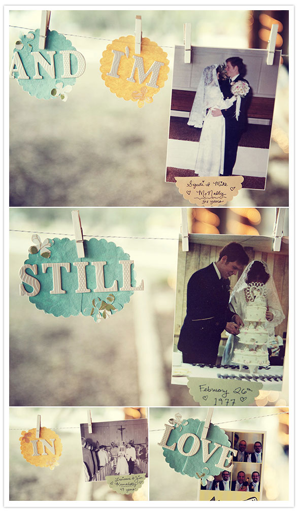 collage family wedding photos