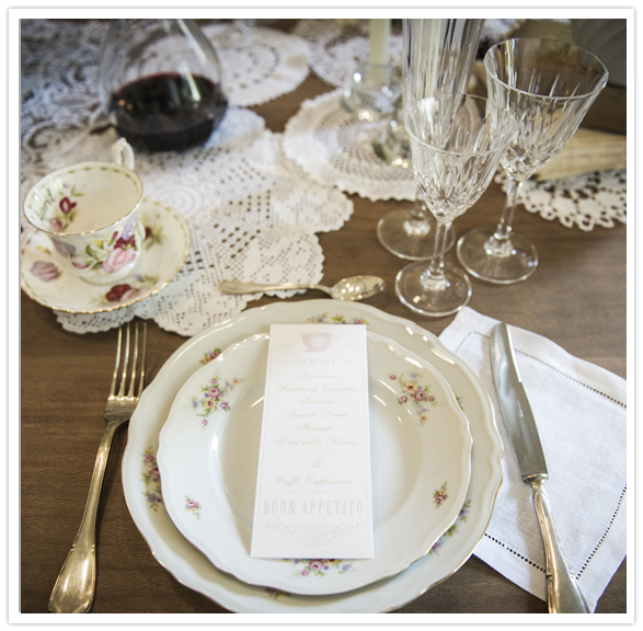 vintage bridal tea party tablescape