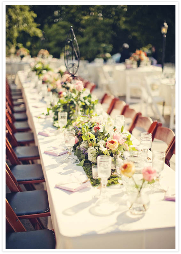 long wedding dining table