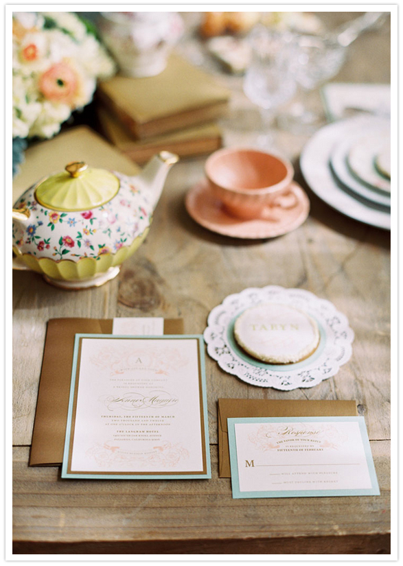 Elegant bridal shower tea party Wedding Inspiration 100 Layer Cake