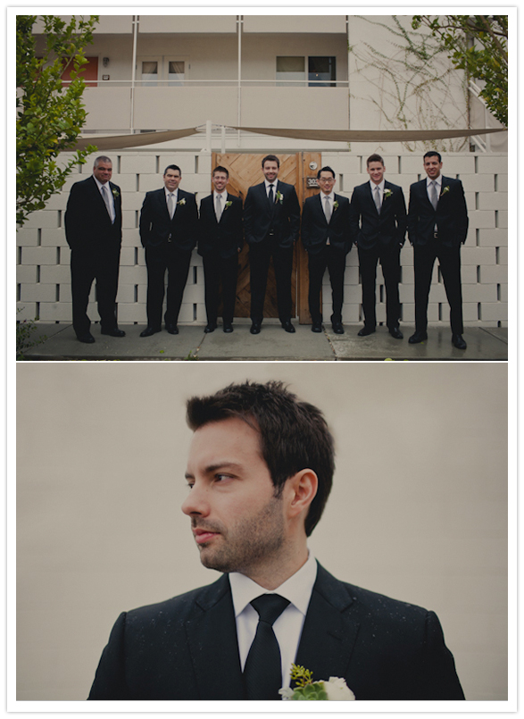 groomsmen portrait at the Ace Hotel