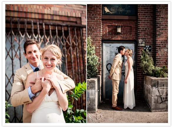 industrial Brooklyn wedding portraits