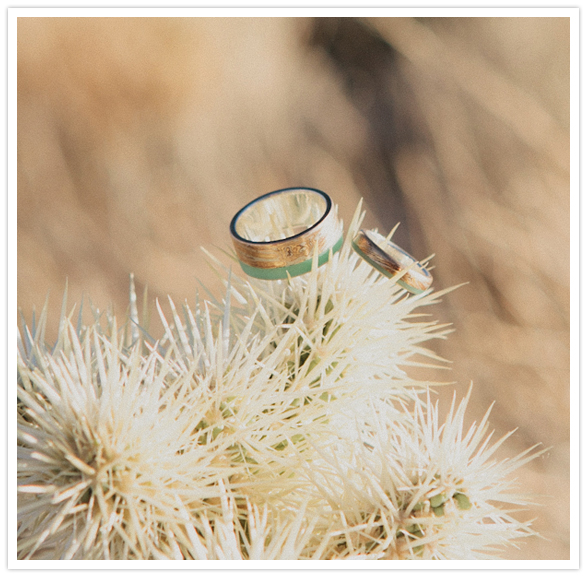 cactus wedding ring display