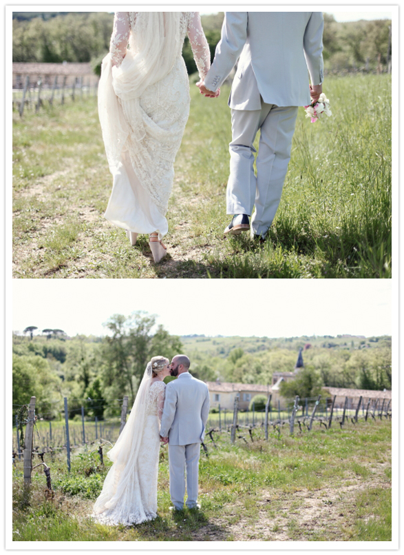 outdoor French countryside wedding