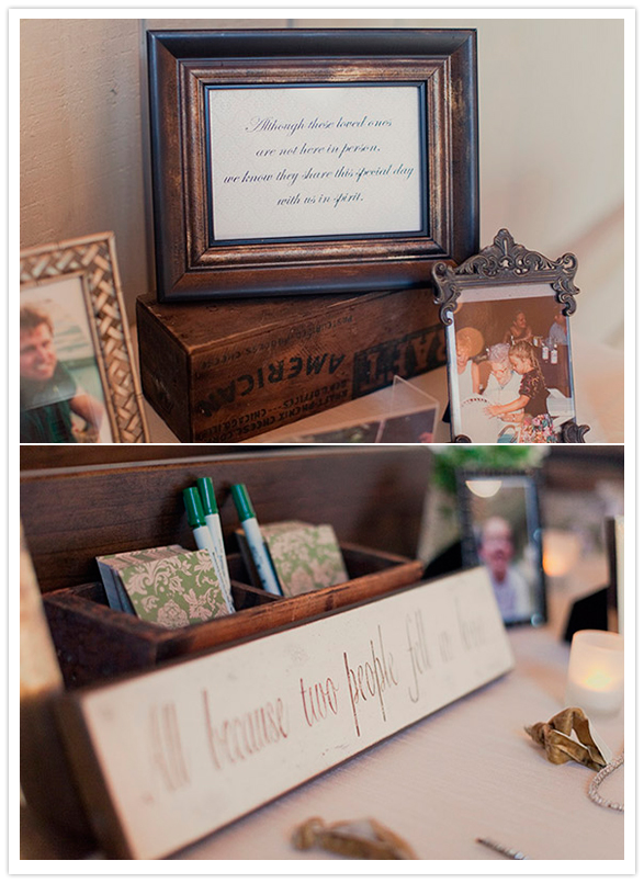 guest notes table