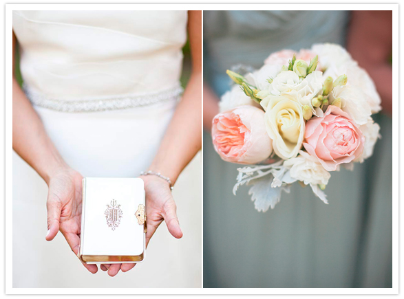 pocket bible and peony bridesmaid bouquet