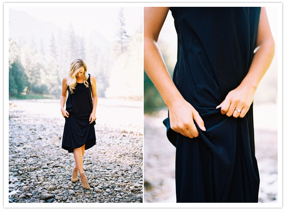 black maxi dress and suede booties