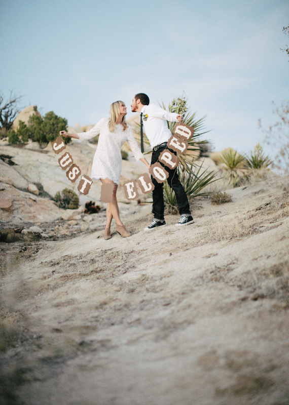 Joshua Tree elopement | photo by Rad and in Love | 100 Layer Cake