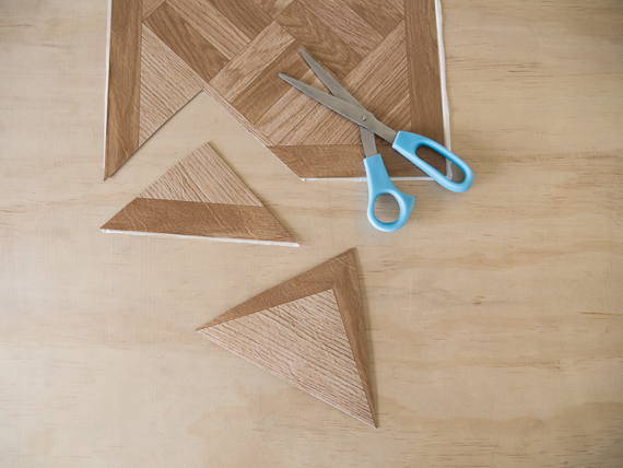 DIY geometric table runner - 100 Layer Cake