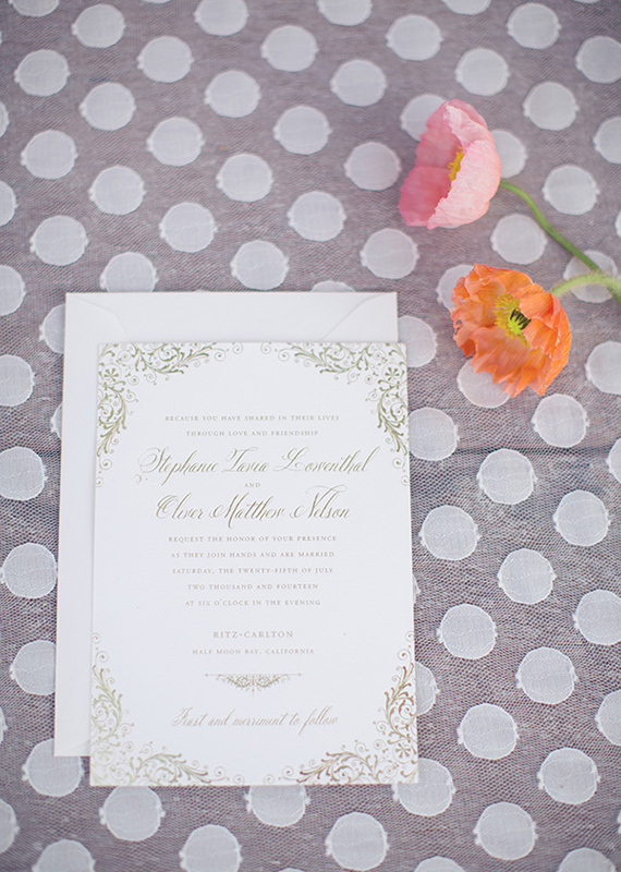 Dauphine Press wedding invitations | photo by This Love of Yours | 100 Layer Cake