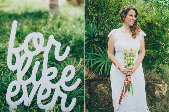 whimsical typography wedding decor | Lad & Lass Wedding Photography | 100 Layer Cake