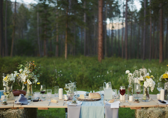 Rustic outdoor Montana wedding | photo by Ben Blood | 100 Layer Cake