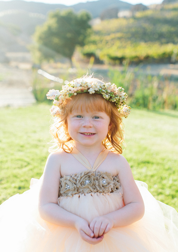 flower girl | photo by Erin Hearts Court | 100 Layer Cake