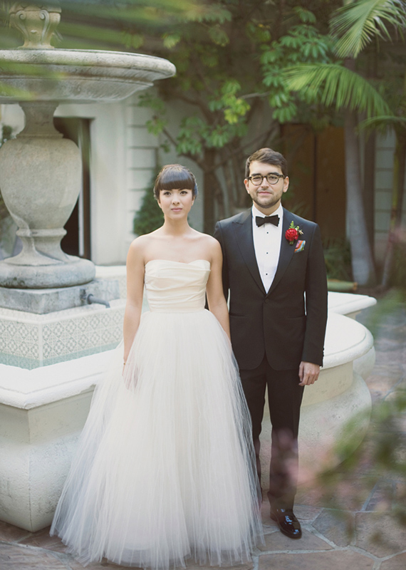 Amsale wedding dress | photo by The Weaver House | design by Bash, Please | 100 Layer Cake