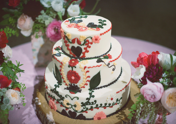 Woodland wedding cake | photo by The Weaver House | design by Bash, Please | 100 Layer Cake
