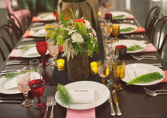 Vintage modern tablescape | photo by The Weaver House | design by Bash, Please | 100 Layer Cake