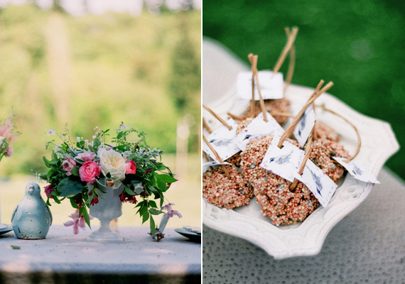 romantic bird themed wedding inspiration | photo by Blue Rose Photography | 100 Layer Cake
