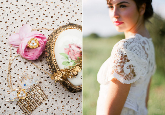 lace wedding dress | photo by Blue Rose Photography | 100 Layer Cake