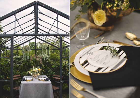 Black and gold wedding ideas | photo by Eric Foley Photography | 100 Layer Cake