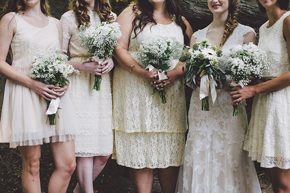 lace bridesmaid dresses| photos by Luke Liable Photography | 100 Layer Cake