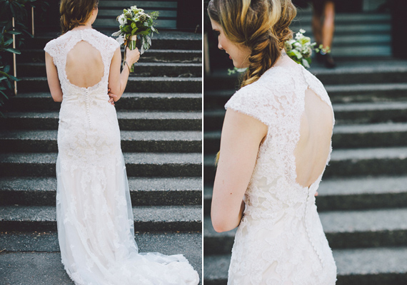 lace wedding dress | photos by Luke Liable Photography | 100 Layer Cake