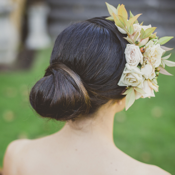 rose floral crown | flowers by Clare Day Flowers | photo by Ameris | 100 Layer Cake