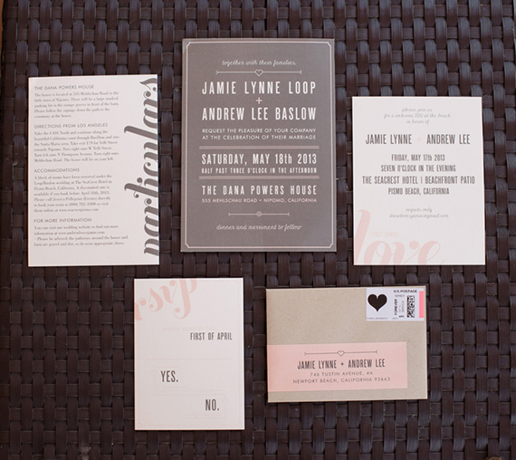 Rustic Dana Powers House wedding invite | photo by Marcella Treybig | 100 Layer Cake