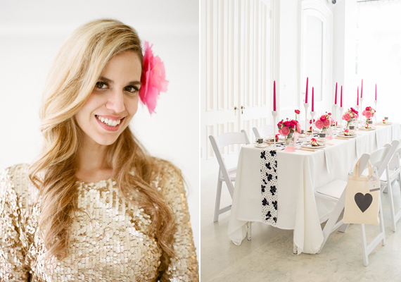 Modern pink, black and white party ideas | photo by Charlie Juliet | Read more - https://www.100layercake.com/blog/?p=67667